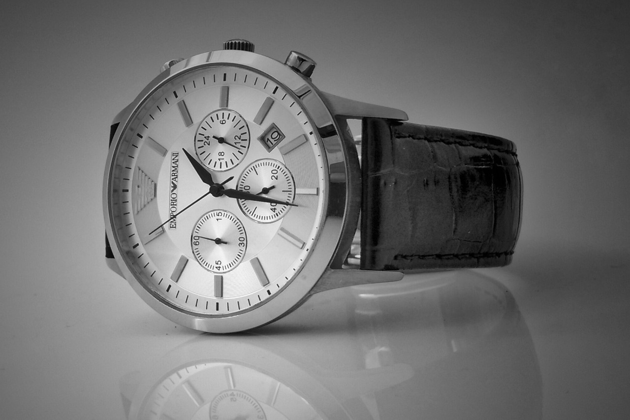 A fancy, luxurious watch with a durable stainless steel