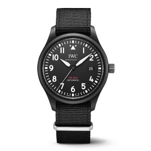 IWC Pilot’s watch with textile strap and steel case