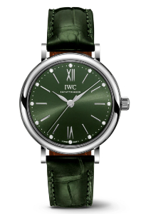 Dark green IWC Schaffhausen women’s watch