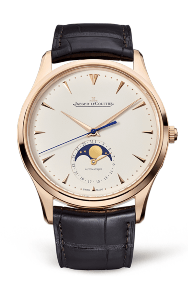 A Jaeger-Le Coultre Master watch with a moon phase complication