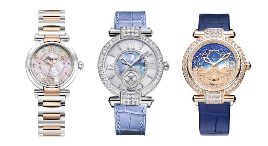 three ladies watches from Chopard’s Imperiale collections