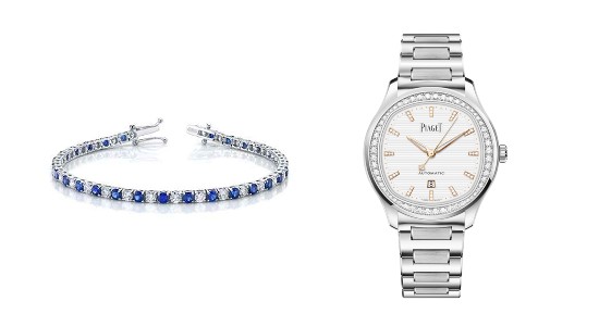 a norman silverman sapphire and diamond bracelet by a Piaget women’s watch