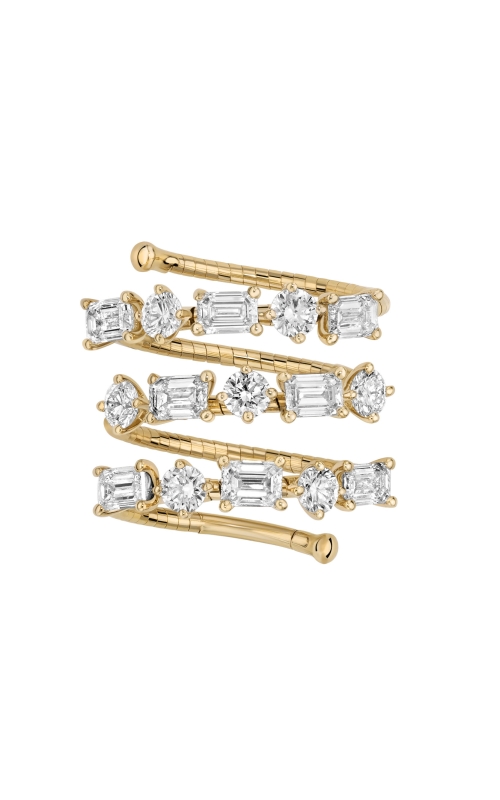 18K Yellow Gold Mix-cut Diamanti Ring